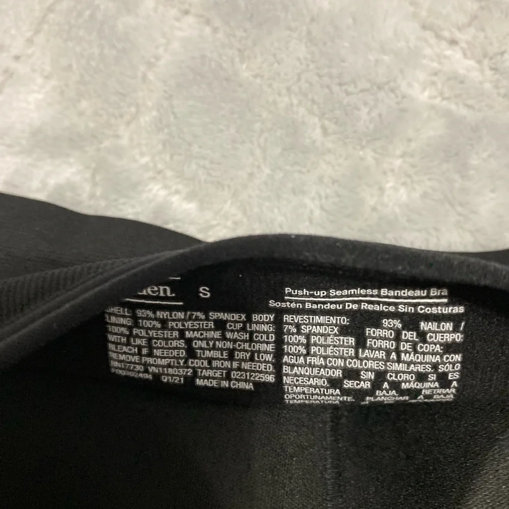 Black Strapless Bandeau Bra NWTS - Picture 8 of 8